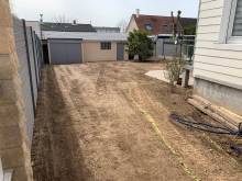 Création d'une allée de jardin près du Havre 76